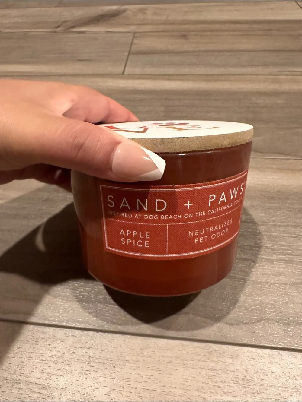 Apple Spice Scented Candle — Red sand and paws 🐾